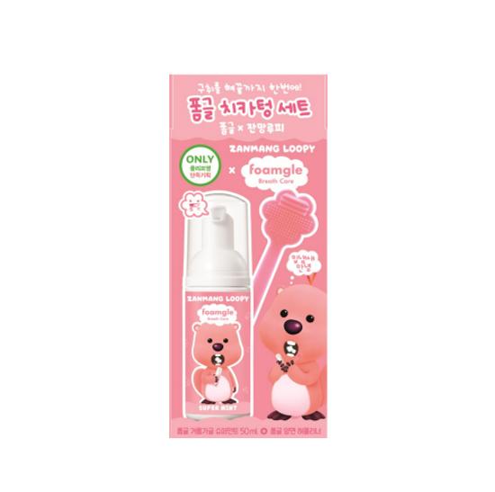 FOAMGLE Foam Gargle Supermint 50ml Special (+Tongue Cleaner) (Janman Luffy Collaboration)
