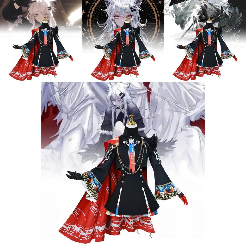 Stylish Arknights Lapland Game Character Costume With Stunning Accessories Set