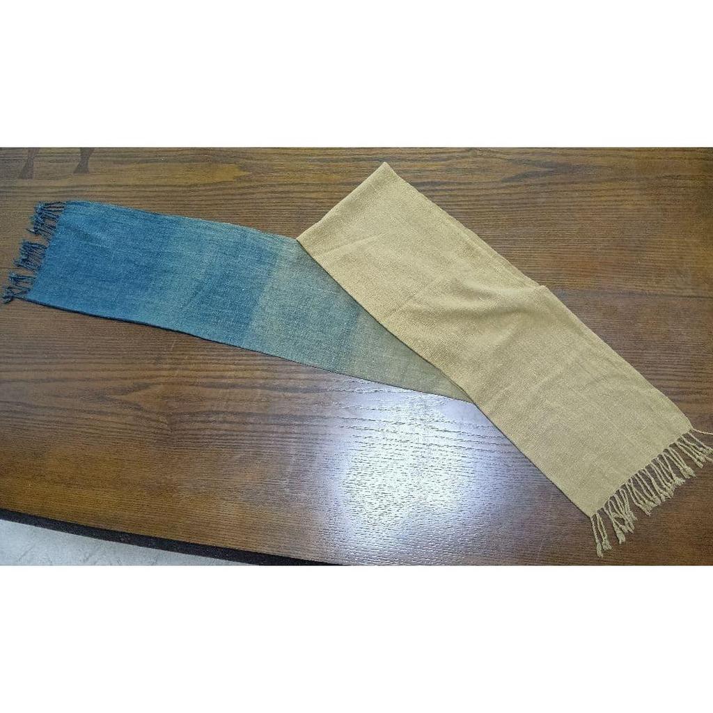 Used Stole, indigo dyeing, plant dyeing