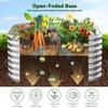 4 Pack 2x2FT Corrugated Galvanized Steel Raised Garden Bed Outdoor Metal Above Ground Garden Bed for Vegetables and Flowers Gre