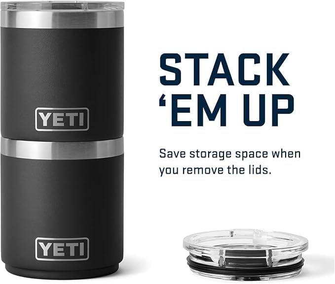 YETI Rambler 10 Stackable Lowball 2.0 Vacuum Insulated Stainless Steel with MagSlider Lid, Camp Green