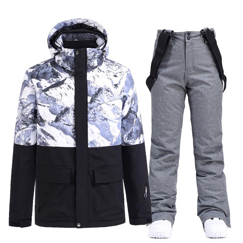 Couples' Warm Korean-Style Snowboard Suit Set