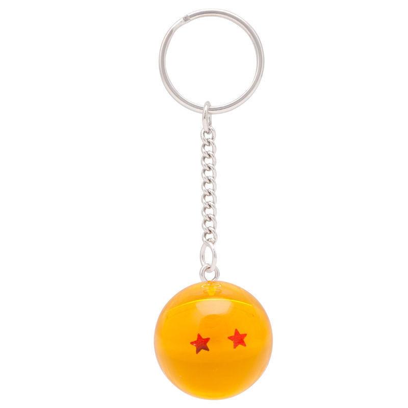 

Dbz Dragon Anime Ball Z Cosplay Crystal Ball Stars Keychain Keyring 1pc Pendant 2 Stars