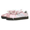 Adidas Vl Court Classic Cherry Blossom Ballet Abrasion Resistant Low top German Army Trainers Women's Pink Blue JS3003(team1074-)