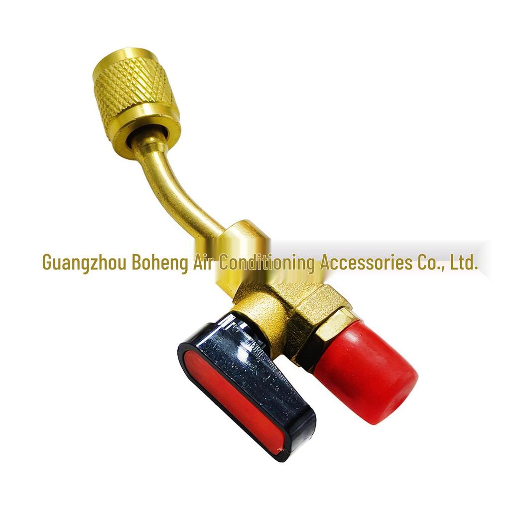 Car AC Refrigerant Charging Valve - Elbow Safety Control Tool
