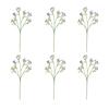 6Pcs 42CM Artificial Babysbreath 3 Fork Realistic Fake Flower Home