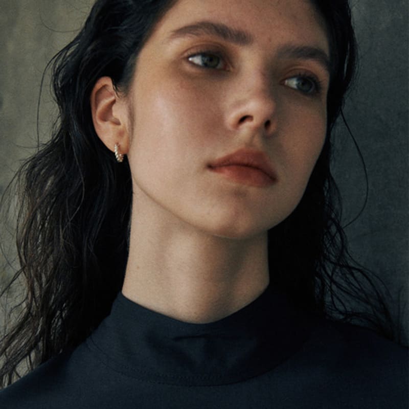 verte [925 silver] Deux.silver.195 / bout earring (silver)