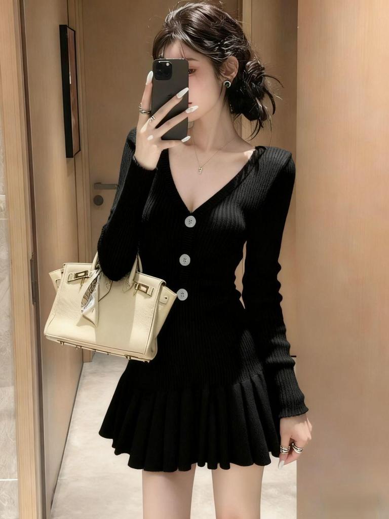 Robe pull une pièce élégante et petite - Collection Automne & Hiver