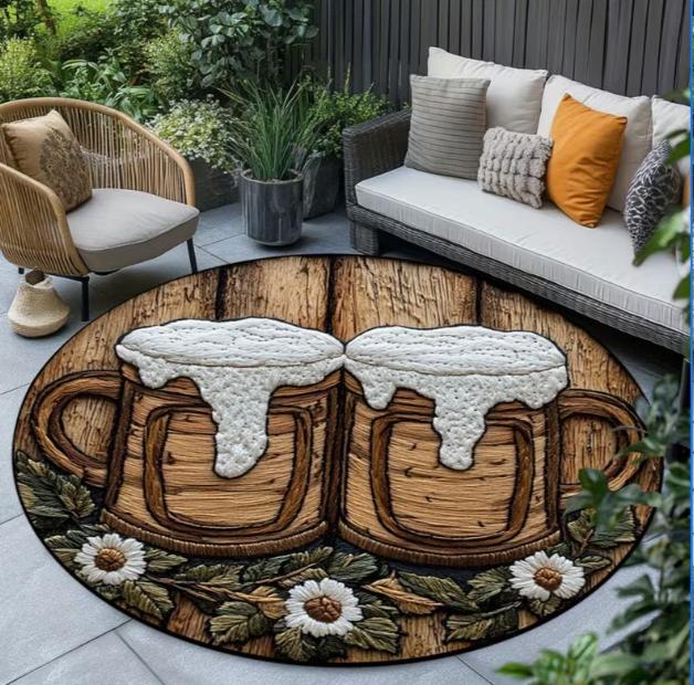 

Snake and Flower Carpet Home Non Slip Circular Carpet Living Room Sofa Area Outdoor Carpet Floor Mat Valentine s Day Decoration 80cm x 80cm