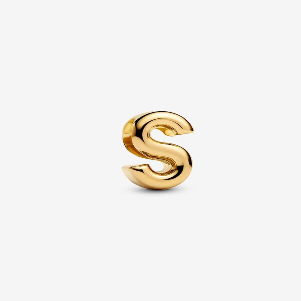 Brand New 26 Letters Ideal Designed For Authentic Original Beaded Bracelet High Quality Fine Jewelry Women's Copper Metal Pendant Bead Component Bead