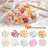 1pc Fashion Silk Artificial Flowers Table Wreath Diy Craft Simulation Flowers Realistic Soft Rose Heads Photography Props
