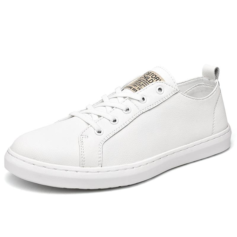 Simple Small White Shoes Men's Business Shoes Soft Soles Comfortable Oxford Shoes Men's Genuine Leather Casual Shoes Flat Shoes