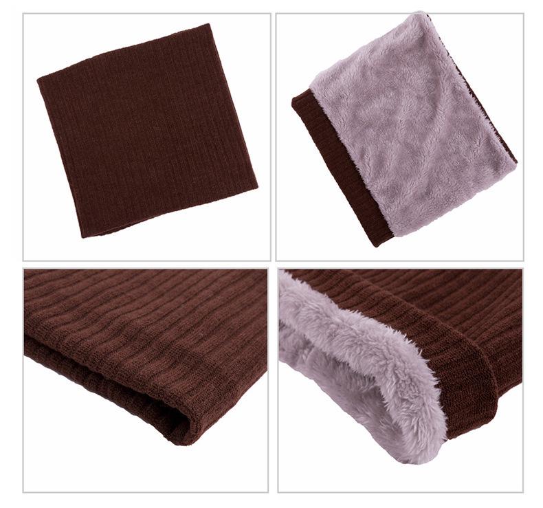 Unisex Wool Neck Gaiter: Faux Collar for Cervical Support, Thickened, Warm Knitted Scarf & Head Protector.