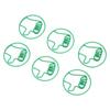 100Pcs Cute Paper Clips Green Thumb Up Style Anti Slip Strong Clamping Fancy Paperclips for Working Study Home