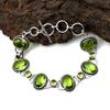 Peridot Gemstone : 925 Sterling Silver Handmade Multi Gemstone Bracelet Jewelry