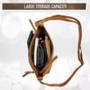 Handmade Leather Crossbody Bag for Women Purse Bags Satchel Shoulder Bag