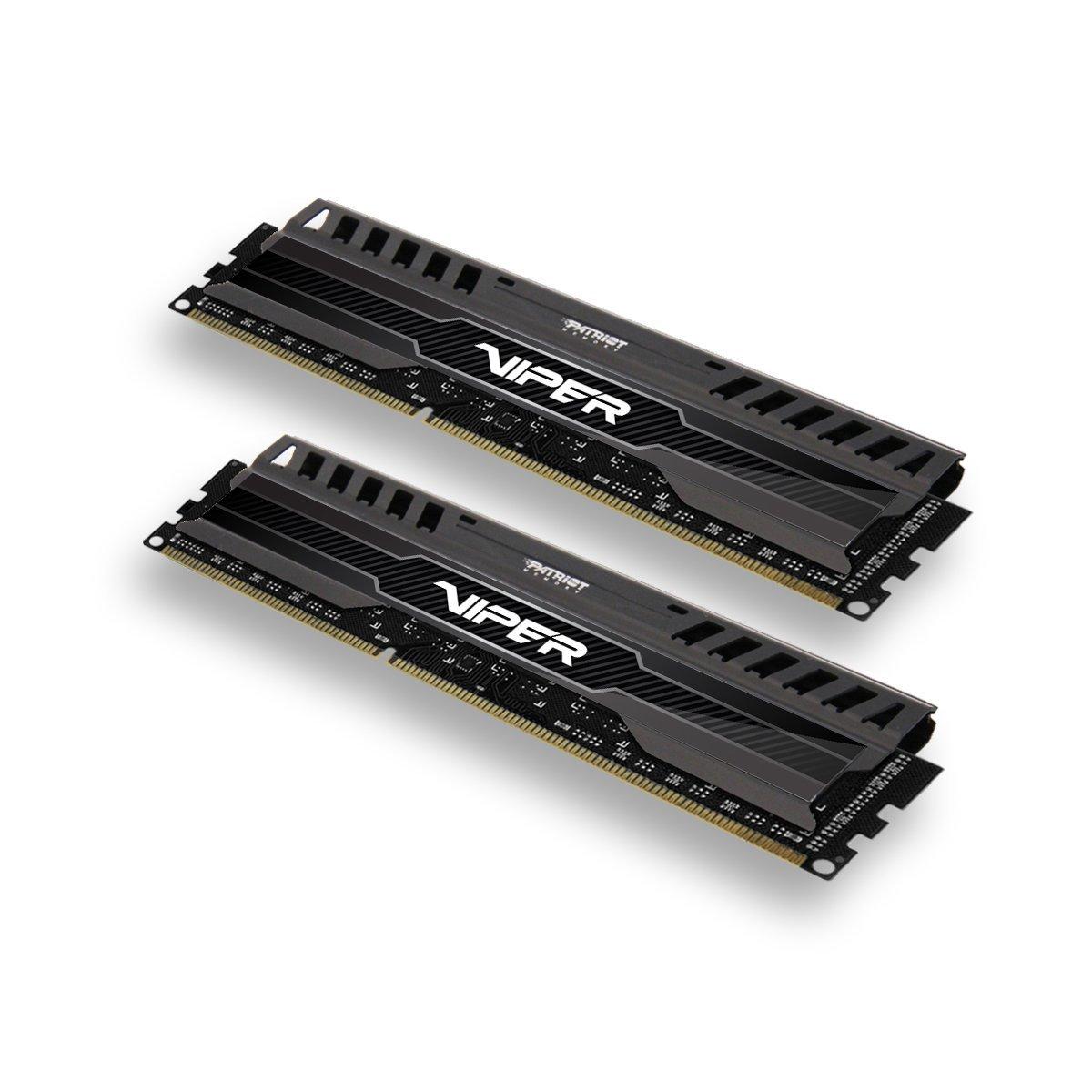 

Patriot Memory Viper3 Series DDR3 1866MHz 16GB Kit x ​​Desktop Memory CL10 PV316G186C0K PC3-15000 (2 8 ГБ) [Елемент]