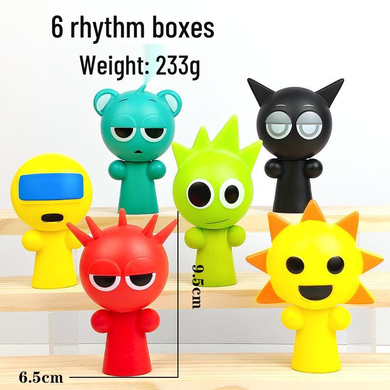 Large Rhythm Box Figurine Music Toy Set for Kids