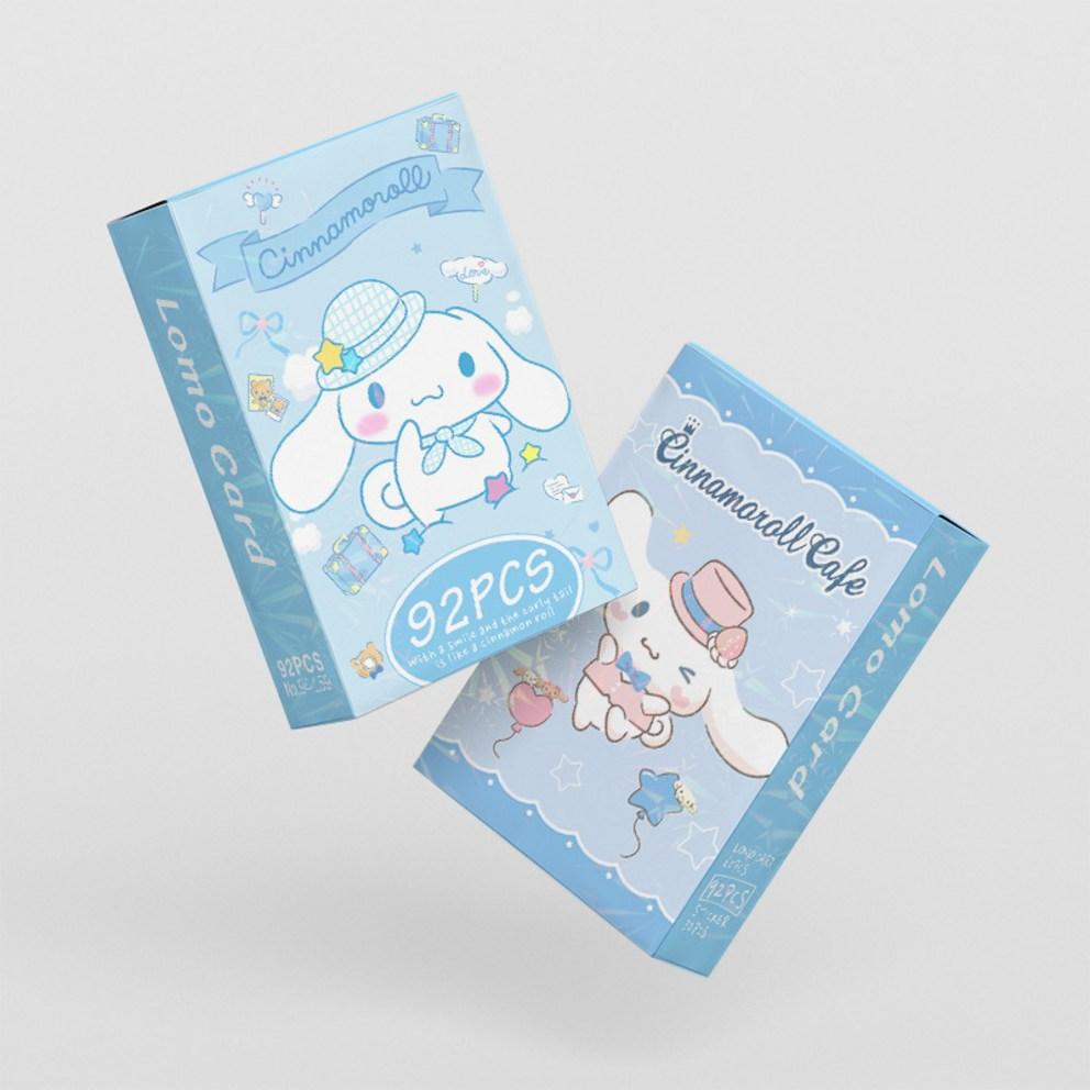 Sanrio Photocard Goods LOMO Illustration Photocard 60pcs + Mini Sticker 32pcs, Cinnamoroll, 1pc