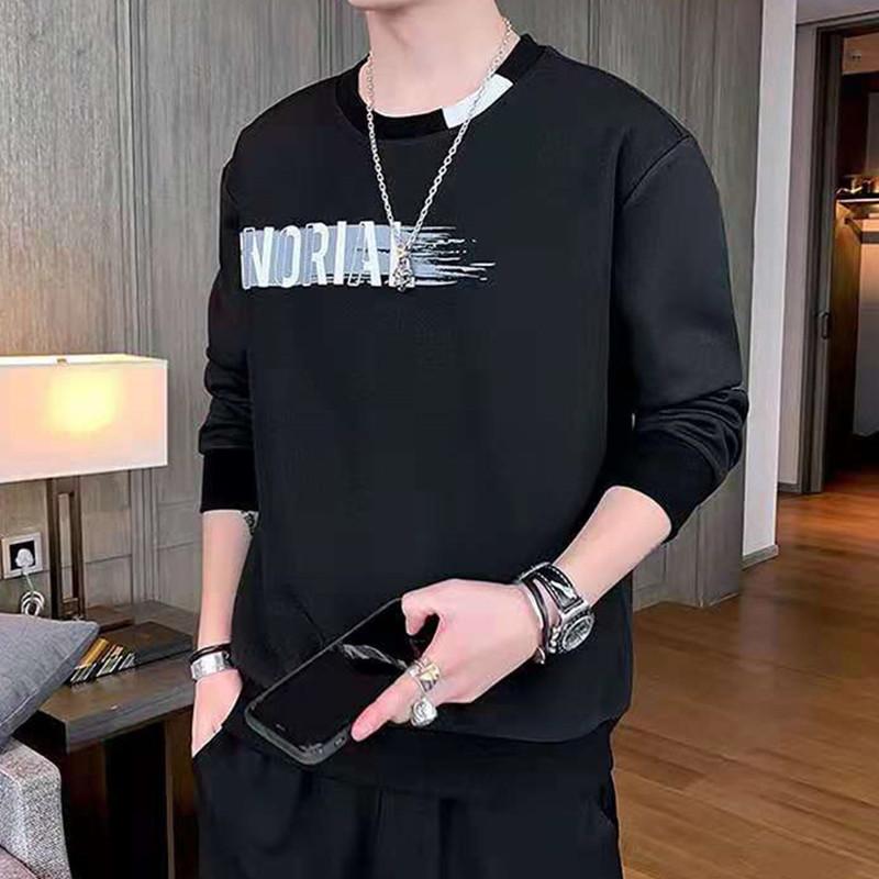 New Style Sweater Men'S Spring And Autumn Men'S Long Sleeved T-Shirt Pullover Round Neck Casual Bottoming Shirt Youth Trend Men'S Top