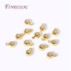 18K Gold Plated Positioning Beads For Chain 3/4/5mm Round "Smart" Bead with Silicone Insert and Ring DIY Jewelry Fittings