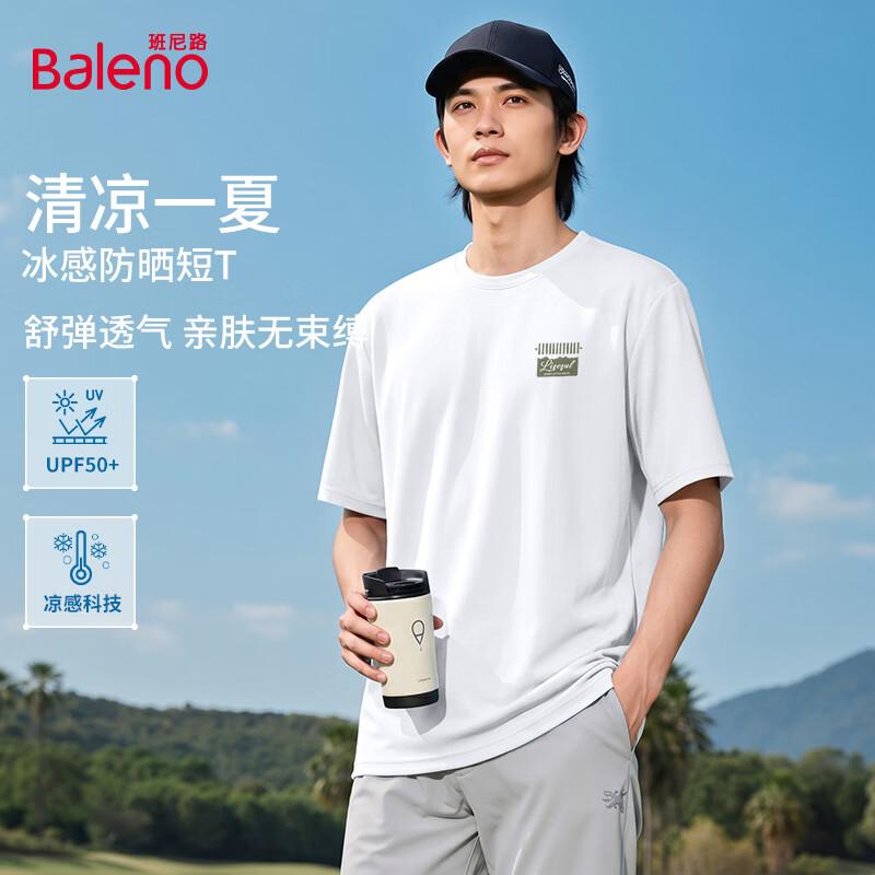 Baleno Men s Ice-Feel UPF50+ Sun Protection Short Sleeve T-Shirt XL