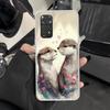 Animal Otter Cute Cartoon Phone Case for Xiaomi Redmi Note 14 13 12S 12 11S 11T 11E Pro Plus 11 10 10S 9S 5G Soft Silicone Cover