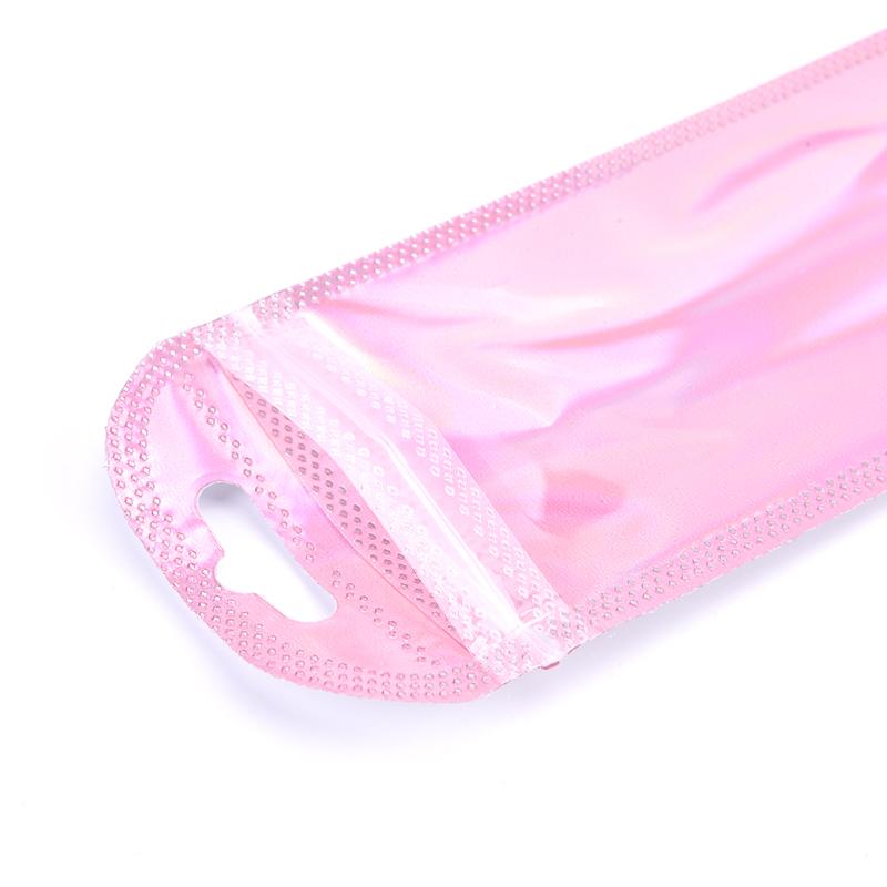 50Pcs 4 Styles Laser Packaging Bag Flat Cosmetic Bag Holographic Mini Bags