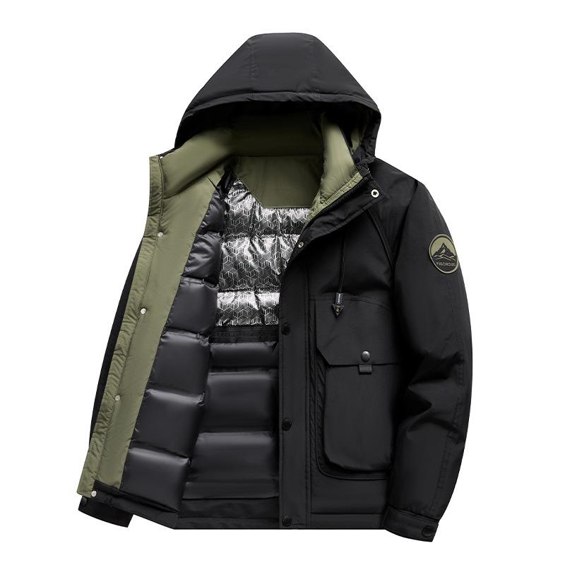 50% Down Hooded Ski Jacket - Trendy, Business Casual & Outdoor Warmth
