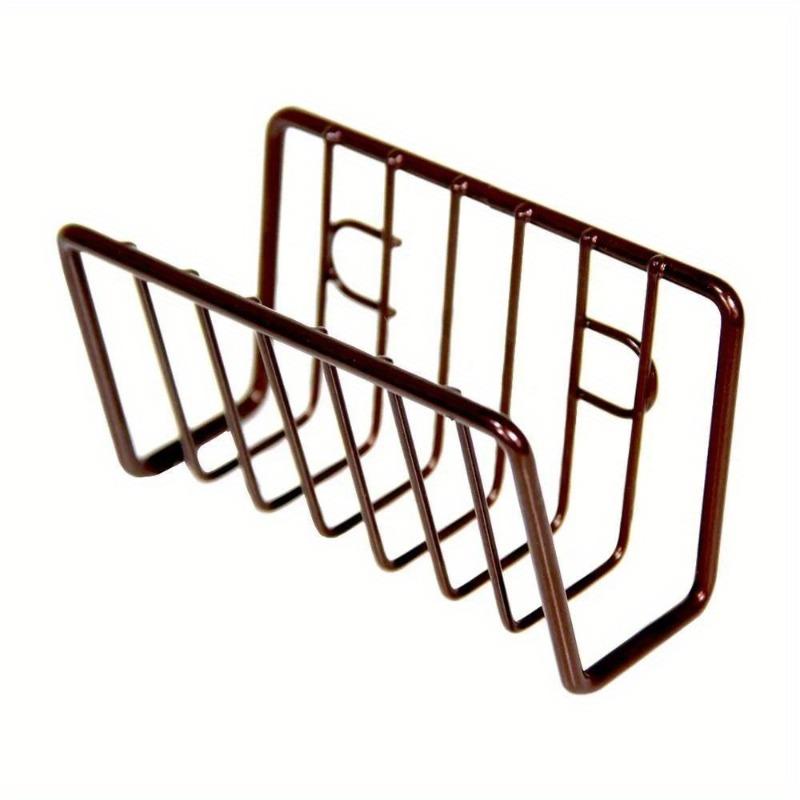 Stainless Steel Multi-Functional Sponge Drainer Rack with Suction Cups Kitchen and Bathroom Sink Organizer for Sponges Brushes