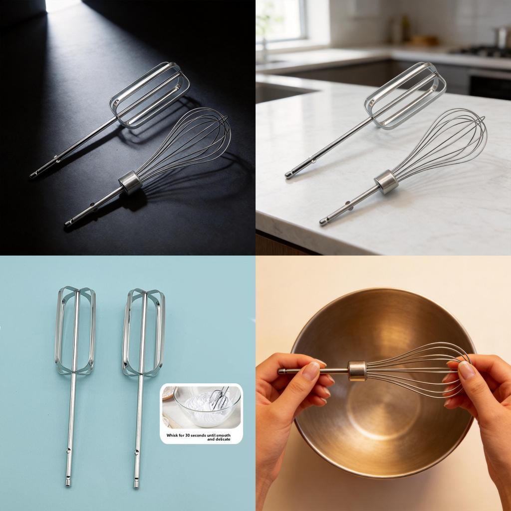 Standard Stainless Steel Whisk For Egg Beating And Cream Mixing Kitchen Tool