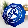 1 PC Automatic Folding Umbrella - FC Schalke 04 Custom Name Pattern, Portable & Foldable Design with 8 Ribs, Christmas Birthday Gifts