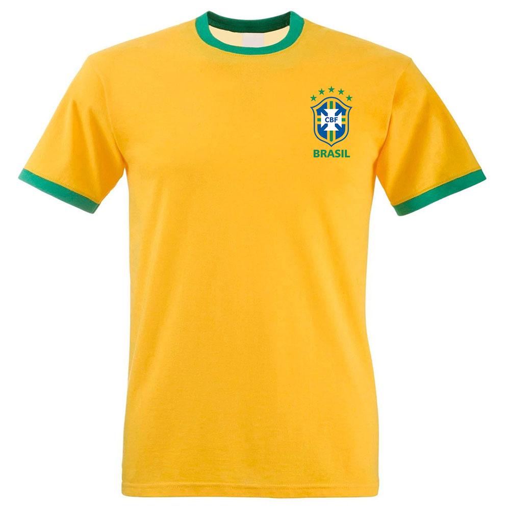 Men Women Tee Brazil 1970 Footbal Jersey Short Sleeve Loose Unisex T-shirt Fashion Design Graphic Print Merch Tshirt Casual Male