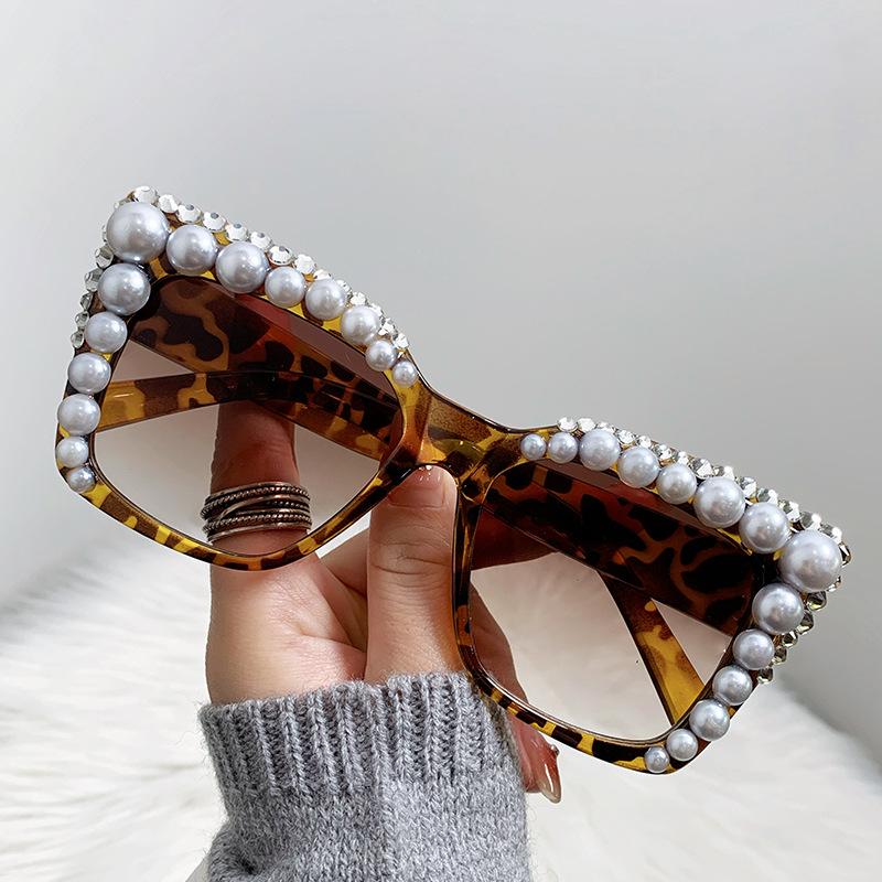 Stylish Square Womens Sunglasses Embellishments Perfect Summer Sun Protection