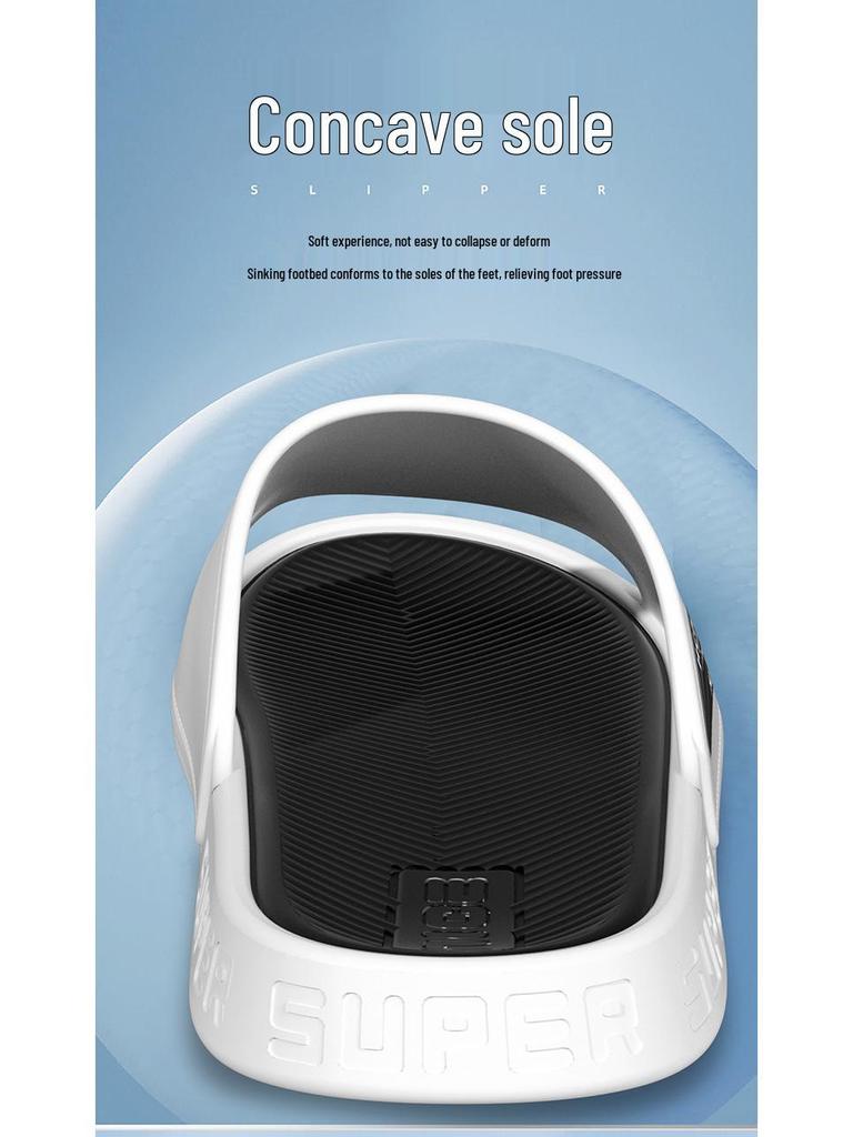 Pantoufles tendance pour hommes, antidérapantes, respirantes pour l'intérieur et l'extérieur – Chaussures d'été résistantes à l'usure