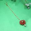 Floral Style Attractive Maang-Tikka with Pearls for Girls & Women
