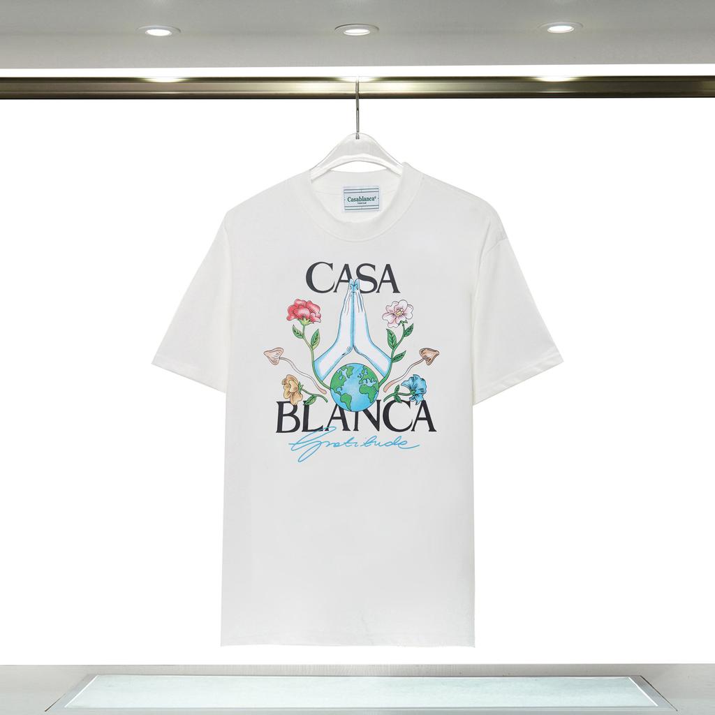 Cross-border Casablanca Summer New Casablanca Tropical Wind Summer Fruit Print Loose Short-sleeved T-shirt