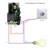 43300CMhz   12V   RF Remote Control   Relay Receiver Module   1CH Wireless Control   + 1PCS RF 433 Mhz Transmitter Remote Contro