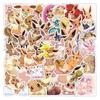 50pcs  Eevee Sticker Anime Cartoon Printing Mobile Phone Suitcase Laptop Water Cup DIY Decorative Sticker Holiday Gifts