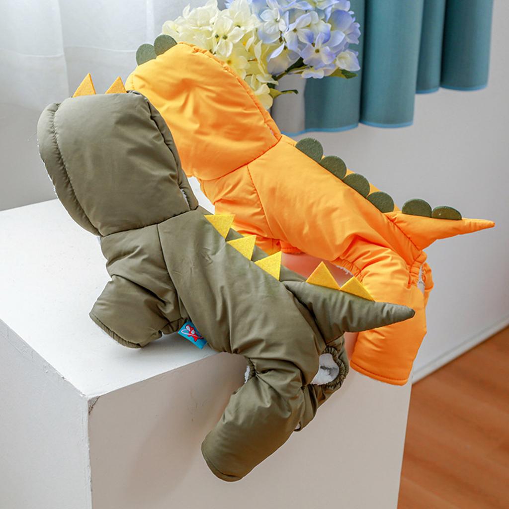 Dog Coat With Hood Dog Jumpsuit Dog Coat Dinosaur Dog Costume Winter Dog Clothes Dog Jumpsuit Costume Hoodie Dog Jacket