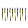 10Pcs Fishing Swivels Green Preformed Stems Connector Adapter Professional Lightweight Tackle Mesh Accessories