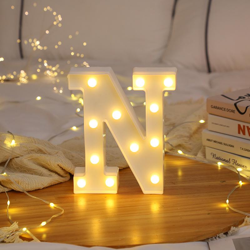 LED Letter and Number Lights for Celebrations and Proposals