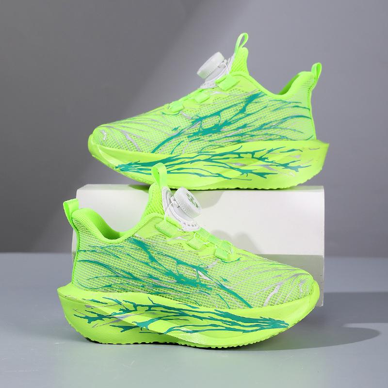 Kids' Lightweight Double Mesh Breathable Sneakers - Spring/Autumn 2025 Non-slip Soft Sole Running Shoes