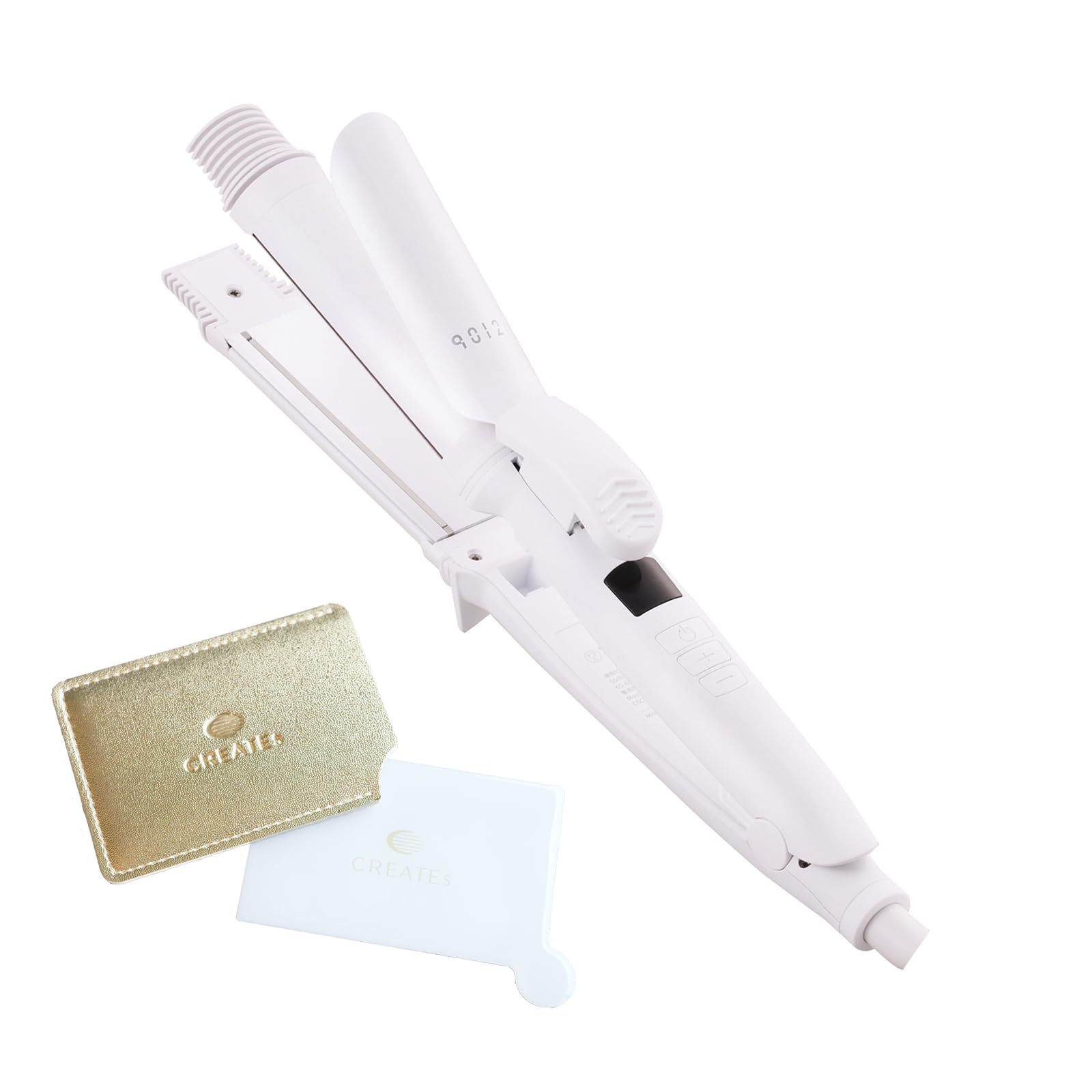 Store Create Ion 9012 Ion Iron 32mm Hair Shiny Suitable for Overseas Straight Original Mirror Set [Official Exclusive] 2-Way Iron, Hair, Use, & Curl, белый