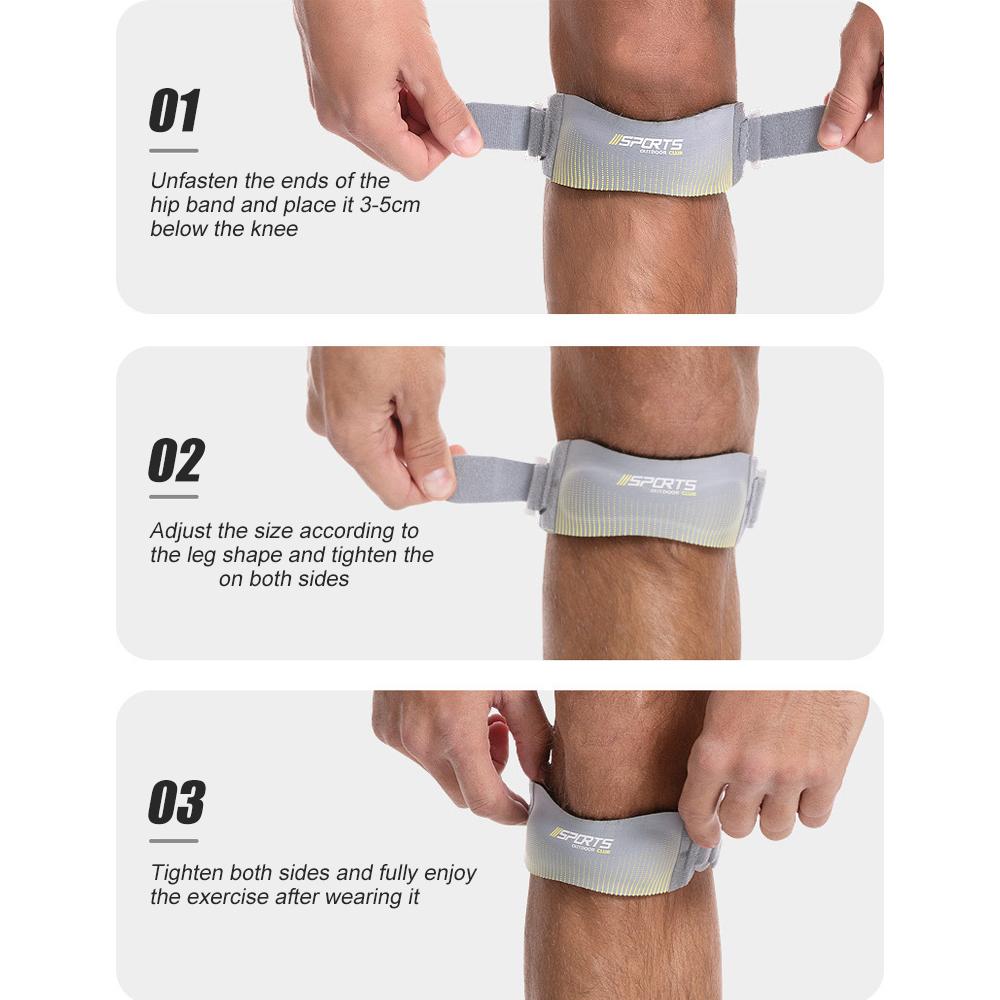 1Pcs Sports Patella Strap Knee Brace Support For Arthritis,Basketball, Meniscus Tear, Sports,Best Knee Brace For Hiking Squats