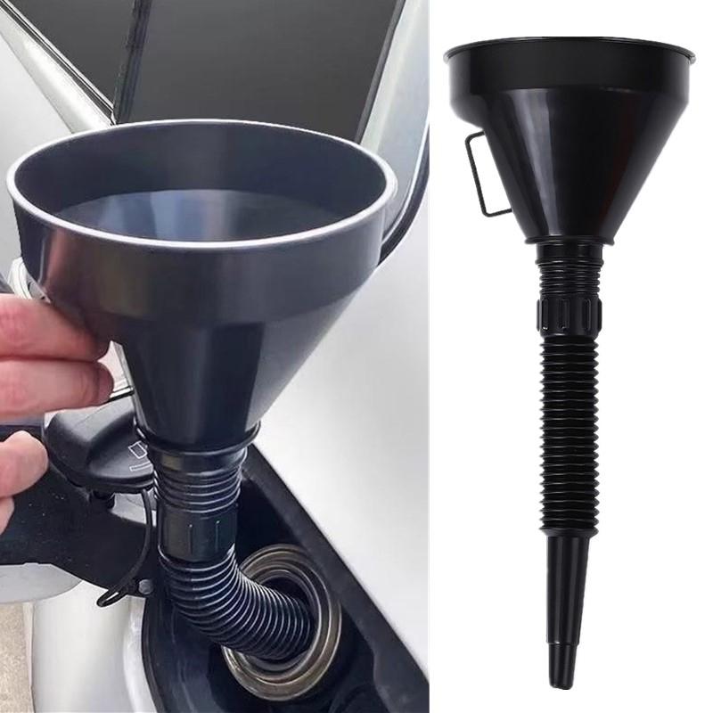 Entonnoir de Ravitaillement avec Filtre Moto Ravitaillement Moteur à Essence Huile Entonnoir Moto Voiture Entonnoirs à Long Bec Outils de Remplissage de Réparation Automobile