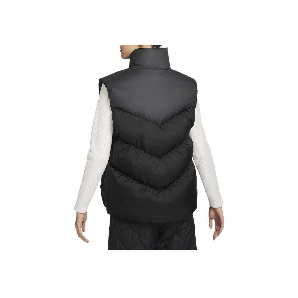 Nike Sportswear Storm-FIT Loose Fit Windproof Water-Repellent Solid Color Down Vest Women Vest Black HF7897-010