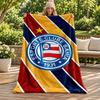 Esporte Clube Bahia Blanket Flannel Blanket Soft Cozy Plush Throw for Sofa Bed Lightweight Home Decoration Gifts for Christmas Various Holidays