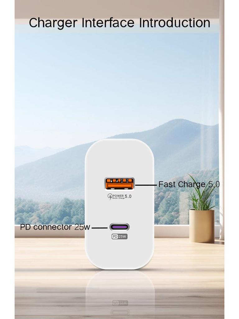100W Multi-Port Fast Charger for Apple & Samsung, EU/UK PD Adapter