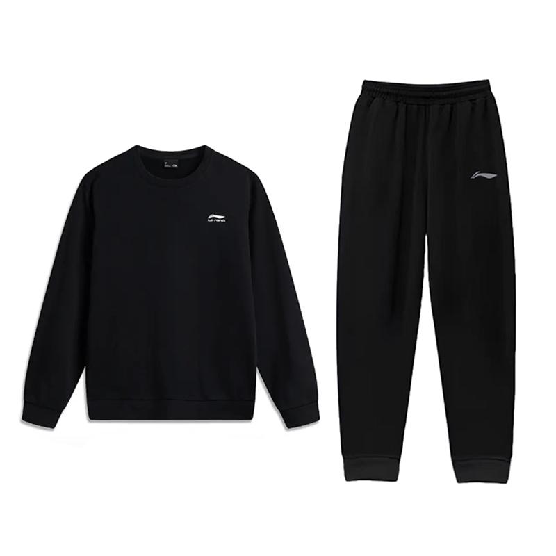 Li Ning Casual Sportswear Unisex Black+Black AWDVA97-1+AKLUA73-4